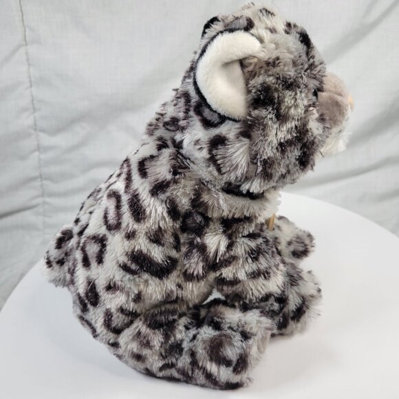 Wild Republic Pittsburgh Zoo Snow Leopard Plush Gray White 10" - Picture 6 of 8